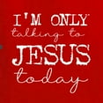 thumbnail image 6 of Wild Bobby I'm Only Talking to Jesus Today Inspirational/Christian Women Standard V-Neck Tee, Red, Medium, 6 of 6