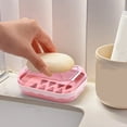 thumbnail image 6 of Luluganb 1Pc Soap Holder, Travel Soap Container with Lid, Portable Bar Soap Case, Period Kit Leakproof Soap Box with Perforations, Soap Dishes for Traveling, Camping, Gym,Pink, 6 of 9