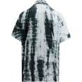 thumbnail image 2 of HAPPY BAY Men's Beach Summer Button Down Short Sleeve Untucked Solid Shirt With Pocket Oxford Casual Shirts for Men M Ash, Light Tie Dye, 2 of 6