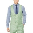 thumbnail image 3 of Adam Baker by Needle & Stitch 12965 Mens 3-Piece Peak Lapel Modern Fit Suit- Green - 50R, 3 of 7