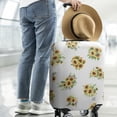 thumbnail image 2 of White Yellow Purple Flower Bouquet Sunflower Pattern Luggage Cover Fashion Suitcase Cover Baggage Covers Fit 25-28 Inch Luggage (Go Travel), 2 of 5