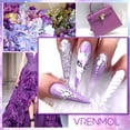 thumbnail image 4 of Cat Eye Poly Nail Gel Kit - 6 Colors Glitter Sparkling Poly Gel Nail Extension Builder Nail Gel, 4 of 7