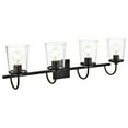 thumbnail image 3 of Living District Avani 4 Light Black And Clear Bath Sconce, 3 of 6