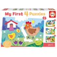 thumbnail image 1 of Educa 4  Puzzles My Farm Mothers & Babies Puzzles, 1 of 2
