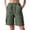 07# Army Green, variant on Women Cargo Shorts Casual Drawstring Loose Fit Lightweight Shorts Trendy Summer Going Out Walking Short 07# Khaki M