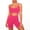 Pink, variant on Diufon Two Piece Workout Sets for Women Spaghetti Straps Sports Bras and High Waist Matching Shorts Gym Yoga Outfits