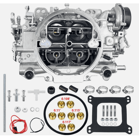 750 CFM 4-Barrel Carburetor with Electric Choke Compatible with Edelbrock 1411