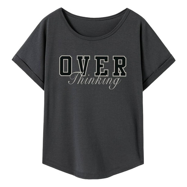 Camiseta de verano para mujer, disfraz sencillo, ropa de calle, camisa con cuello redondo para viajes por la calle, viajes de vacaciones SG