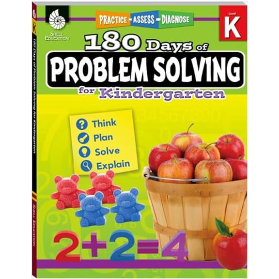 Pre-Owned 180 Days(tm) Problem Solving for Kindergarten: Practice, Assess, Diagnose (Paperback) 1425816126 9781425816124