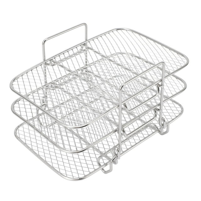 Rack deshidratador, 304 acero inoxidable apilable freidante desmontable barra de espacio ahorro de espacio para cocina