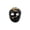 A001- Black, variant on Scary Halloween Mask, Face Mask 10 X 8 Inch Black Skeleton Mask with Gold Snake Detail for Halloween Party, Haunted House Decor, Adult Accessory 1 Pack