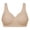 Khaki, variant on Womens Wireless Jelly Bra Plus Size Supportive Seamless Bras Full Coverage Push Up Comfortable No Underwire Tshirt Bras