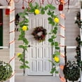 thumbnail image 7 of 68.9in Artificial Lemon Garland Spring Summer Faux Fruit Vine Garlands with Greenery for Door Wall Mantle Wedding Party Table Decorations, Artificial Garland With Flowers Anniversary Greenery Vine, 7 of 7