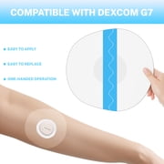 55 Pack Dexcom G7 Over Patches 100% Waterproof, Full Coverage Breathable & Transparent G7 Overpatch Tape Long Lasting to 10 Days, CGM Sensor Patches Non-Glue in Central
