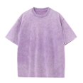 thumbnail image 4 of 230G Cotton American Large Size T Shirts Men Summer Vintage Clothes Washed Tees Casual Short Sleeve Basic Male Tops, 4 of 9