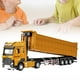 thumbnail image 1 of Camión volquete de juguete, camión de juguete clásico con luces y sonido, camión transportador de servicio pesado para regalos de cumpleaños, niños, 1 of 10