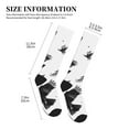 thumbnail image 5 of Bixox Monochrome Flying Ravens Print Compression Socks,Compression Socks Women & Men Circulation for Medical,Running,Athletic, 5 of 7