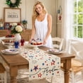 thumbnail image 4 of Patriotic Table Runner 33 x 229 cm American Flag Inspired Star Striped Pattern for Dining Kitchen Parties Events, 4 of 5