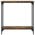 thumbnail image 2 of vidaXL Console Table Smoked Oak 75x30.5x75 cm Engineered Wood, 2 of 5