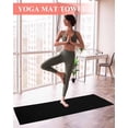 thumbnail image 2 of Black Yoga Towel for Hot Yoga Non Slip, Solid Color Farmhouse Black Yoga Mat Towel Absorbent Yoga Sweat Towels Microfiber Hot Yoga Blanket for Bikram Pilates 26"x70", 2 of 7