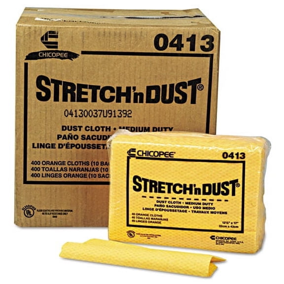 Stretch 'n Dust Cloths 12 3/5 x 17, Yellow, 400/Carton