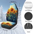 thumbnail image 7 of KUIFORTI Sunflower Print Automotive Seat Cover Non-Slip Seat Cover for Front Seat Elastic Fabrics Full Protection Car Accessories Flannel Universal Fit for Most Cars,SUV, 7 of 7