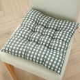 thumbnail image 5 of Visland Buffalo Plaid Chair Cushion, 15.748"x 15.748", Soft Polyester Cotton, 5 of 8