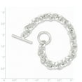 thumbnail image 2 of White Sterling Silver bracelet Fancy Link, 8.5 in 10 mm, 2 of 2