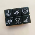thumbnail image 4 of Keyword Pattern Table Game Dices Role Playing Game Acrylic Round Corner Six Sided Dices Teaching Tool Easy Use, 4 of 9