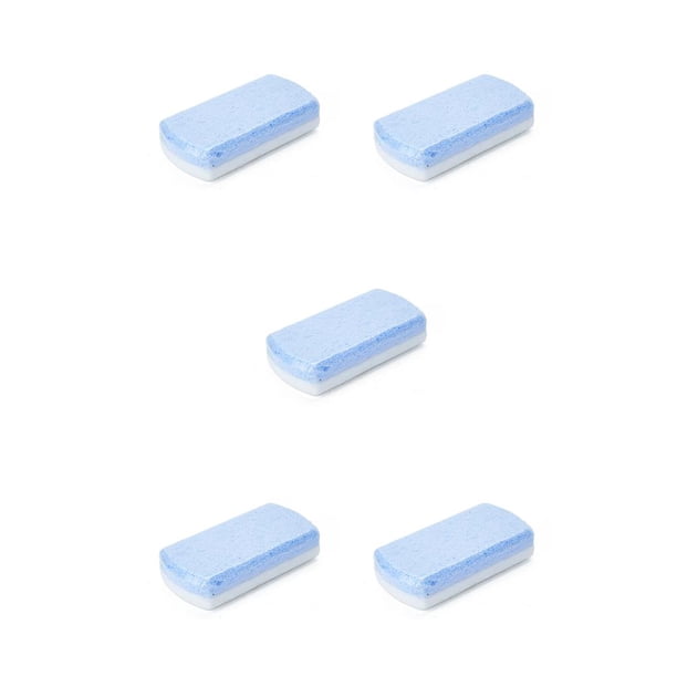 Jumpingount 1 Set Double Sided Pumice Stone Washer for Hard Skin Tools Care Scrubber Exquisite Appearance Foot Exfoliators Color azul y blanco. 5piezas