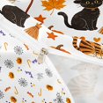 thumbnail image 4 of Homewish Cartoon Witch Cat Twin Duvet Cover for Kids, Orange Halloween Pumpkin Maple Leaf Twin Bedding, Halloween Reversible, 2-Piece, 1 Duvet Cover and 1 Pillowcase, 4 of 6