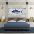 thumbnail image 3 of Yihui Arts Blue and White Coastal Canvas Wall Arts for Bedroom Bathroom, 3 of 5