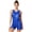 Blue, variant on Womens Playsuits Romper Adaptive Nightwear Sleeveless Waterproof Cloth Pajamas Bodysuit for Special Needs Black XXL
