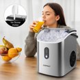 thumbnail image 2 of Costway Nugget Countertop Ice Maker with Soft Chewable Pellet Ice  Ready in 6 Mins Silver, 2 of 10