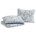 thumbnail image 4 of Chantilly Toile Floral Blue 2 Piece Cotton Quilt Set - Twin, 4 of 5