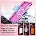 thumbnail image 5 of CASEFIV for Samsung Galaxy S26 Plus Case,[Magnetic Invisible Stand][Military-Grade Drop Protection] Slim Glossy Marble Pattern Back Shockproof Protective Phone Cover,Purple Marble, 5 of 8