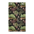 thumbnail image 1 of Tropical Hanging Pocket Organizer, Chameleon Lizard and Wildflowers in an Exotic Scene Reptile, Printed Polyester Storage Bag with Pockets, 21" x 31", Charcoal Grey Multicolor, 1 of 2
