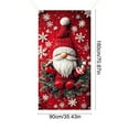 thumbnail image 3 of Oioii Merry Christmas Door Banner 35x71in Santa Claus Holiday Front Door Background Winter Christmas Porch Decorations for Indoor Outdoor Xmas Party Decor, 3 of 6