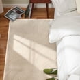 thumbnail image 2 of TOWN & COUNTRY EVERYDAY Lane Painterly Wave Soft Felt Everwash®, Machine Washable Area Rug with Non-Slip Backing, Modern Rug, Taupe, 6'6"x9'2", 2 of 11