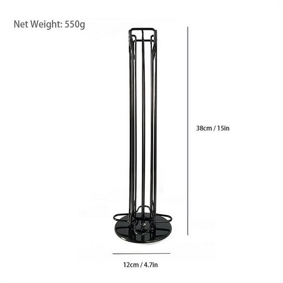 nipocaio 1pc Coffee Capsule Holder Compatible with Nespresso (40 x Capsules) - Holders for Nespresso Coffee Capsules - Rotating Holder