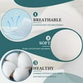 thumbnail image 5 of Hotel-grade Pillow Core Soft and Supportive Down Bed Pillow Suitable for Back Side and Stomach Sleepers Made of Skin-friendly Cotton Fabric, 5 of 7