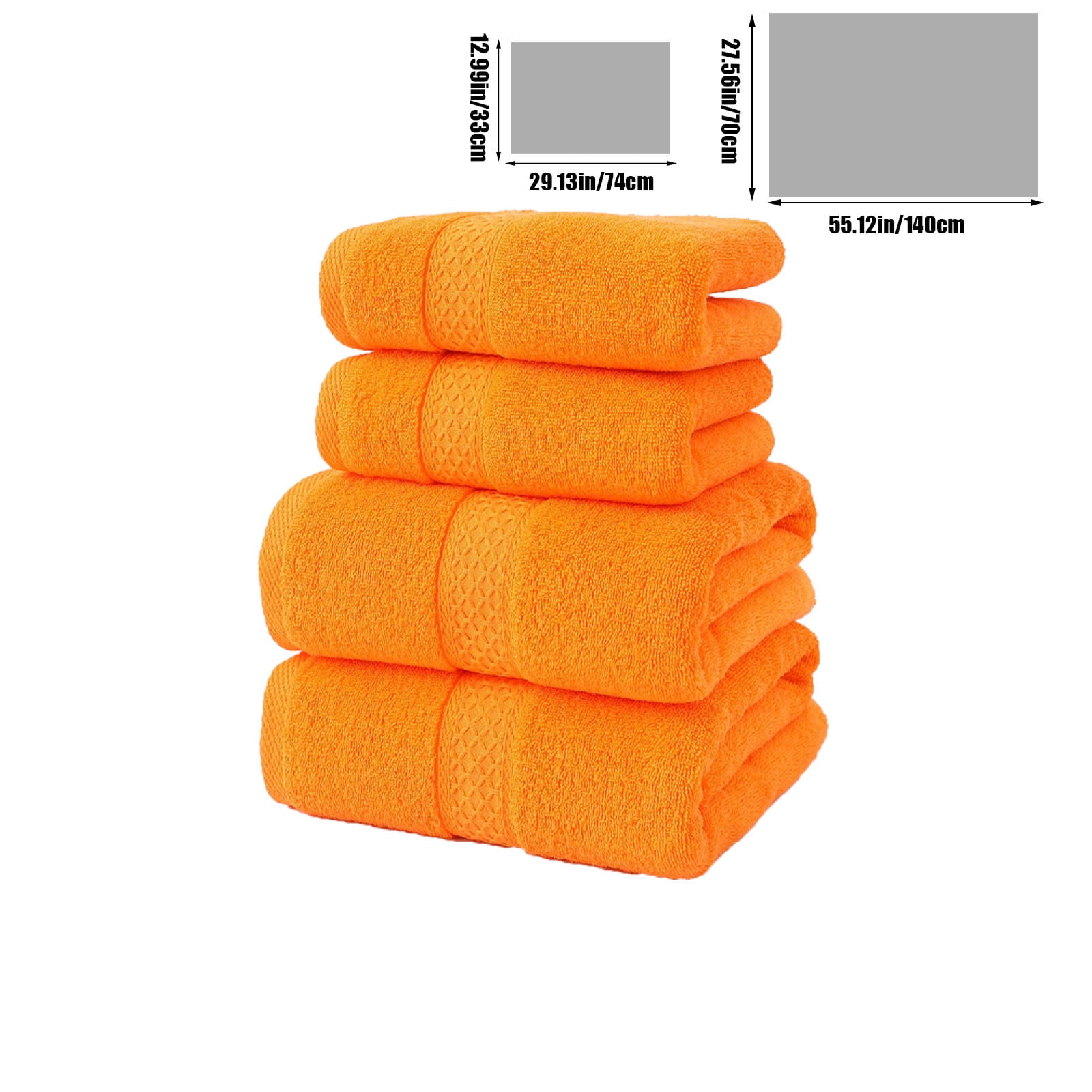 sruoe Towels, Hand Towel Set, 4 Pc Hand Towels Set, Hand Towels, Towel Set Clearance, Hand Face Towels for Bathroom, Portable Hypoallergenic Towels, Machine Wash, Cotton
