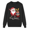 thumbnail image 2 of Zwiiyzr 2025 Familys Christmas Sweatshirt Mommy and Me Fall Outfits Matching Shirts Crewneck Long Sleeve Pullover Fall Causal Tops for Mom Black, 2 of 4