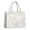 White Gold Leaf, variant on Large Capacity Tote Bag,Teal Gold Marble Pattern Handbag Fashion Luxury Tote Bag,15.7"x13"x 5.1" Inches,Laptop Compatible