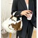 thumbnail image 5 of LHSHID Women Tote Bag Small Cozy Fuffy Faux Fur Plush Handbag Trendy Quilted Casual Winter Soft Purse, 5 of 6
