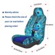 thumbnail image 3 of Fotbe Beautiful Blue Peacock Funda para Asiento de Auto con Estampado – Impermeable y Antisudor – Ajuste Universal, Lavable a Máquina, Antideslizante (1 Pieza), 3 of 5