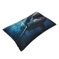 thumbnail image 2 of Fotbe 3D Realistic Shark Pillow Cases - Envelope Closure - Luxury, Extra Soft, Cooling Pillow Covers - Wrinkle, Fade, Stain Resistant-14"x20", 2 of 8