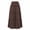 01 Brown, variant on Fewfanhot Skirts for Women Trendy Summer Long Flowy Renaissance Skirt with Pockets - Boho High Waist A-Line Maxi Skirt