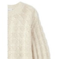 thumbnail image 3 of The Children's Place Girls Long Sleeve Stitched Pullover Sweater, Sizes XS-XXL, 3 of 3