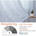 thumbnail image 4 of sasyxdc Anna White Green Curtains 84 Inch Length 2 Panels  Light Filtering 3D Embossed Textured Leaf Pattern Curtain Drapes for Bedroom Living Room  Each 38Wx84L Inches gtr, 4 of 10